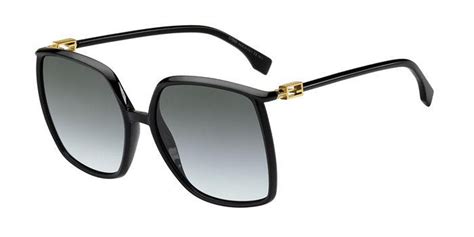 fendi ff 0431/g/s 203712-807/gb-60|FENDI Square Sunglasses FF0431GS 086GA Dark Havana/Gold .